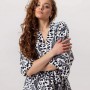 Халат женский из плюшевого велюра Черная пантера 3425_M 15984 M (1087299)