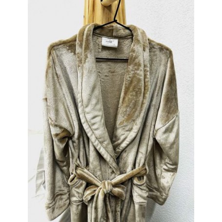 Халат Ecotton L-XL из микрофибры бежевый well soft Beige Л-ХЛ (1066345)