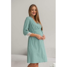 Халат для вагітних Yula mama Sati NW-4.8.1 Полин XL (20713) (988981)