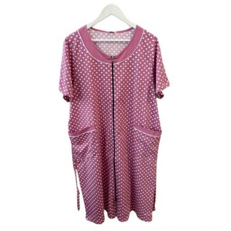 Халат женский хлопковый розовый Горошек 5XL Samo TKH1 (1049791)