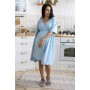 Халат-кімоно для вагітних Yula mama Violet NW-4.9.3 S Блакитний (22440) (1006171)