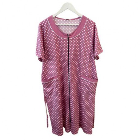 Халат женский хлопковый розовый Горошек 6XL Samo TKH1 (1049792)