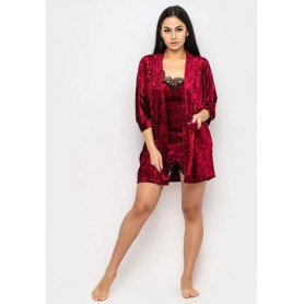 Халат Крісті Ghazel 17111-80 Бордовий 44 (1009405)