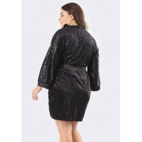 Халат Крісті Батал Ghazel 17111-80/88 Чорний 56 (1009446)