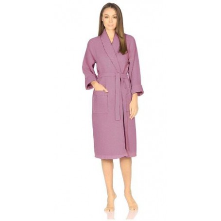Халат женский вафельный Gursan Purple L/XL (1007835)