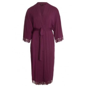 Халат жіночий Pretty You London Bamboo Lace Kimono-Bordeaux L-XL Бордовий (5056372015932) (1003513)