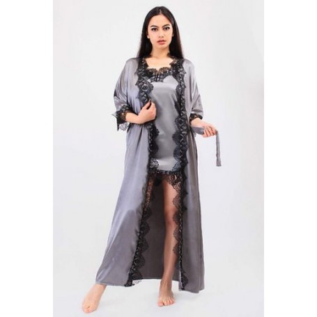 Халат Бьянка Ghazel 17111-44/8 Сірий 50 (1008416)