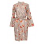 Халат жіночий Cyberjammies Sage 9593 10 S Бежевий з принтом метелика (5051877442368) (1006377)