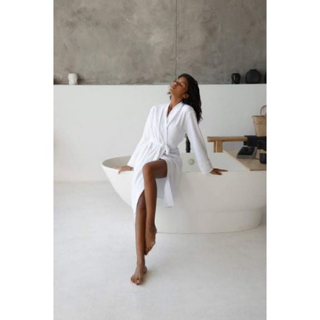 Жіночий халат German Volf 23122 M Білий (2194118672) (1025248)