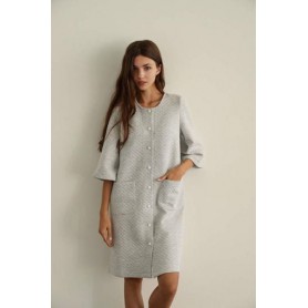 Жіночий халат German Volf 7126 L Сірий (2194118434) (1025246)