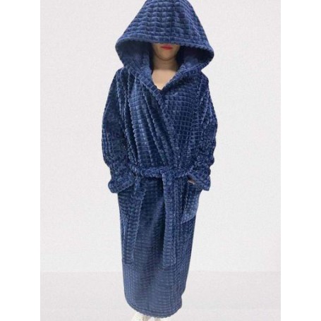 Халат женский велюровый 52/54 Синий (П4К-au-halat-vel-001-33) (1040543)