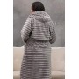 Банный махровый халат с капюшоном шарпей L-XL Серый (П4К-am-f-halat-002) (1041224)