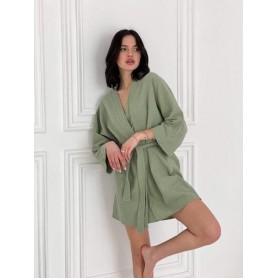 Халат из муслина Оливка размер 4XL (988483)