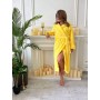 Халат женский махровый S Желтый (П4К-al-halat-010) (1006538)