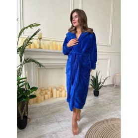 Халат женский махровый XL Синий (П4К-al-halat-002-04) (1006581)