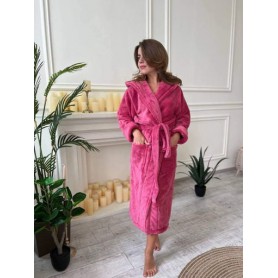 Халат женский махровый XL Розовый (П4К-al-halat-001-04) (1006579)