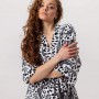 Халат женский из плюшевого велюра Черная пантера 3425_S 15983 S (1087300)