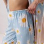 Комплект женский из плюшевого велюра штаны и халат Ромашка 3434_XL 16022 XL (1087509)
