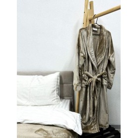Халат Ecotton XXL из микрофибры бежевый well soft Beige ХХЛ большой размер (1066346)