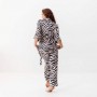 Комплект женский из плюшевого велюра штаны и халат Зебра 3408_XL 15918 XL (1087476)