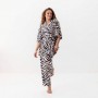 Комплект женский из плюшевого велюра штаны и халат Зебра 3408_XL 15918 XL (1087476)