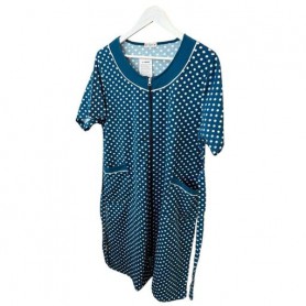 Халат женский хлопковый бирюзовый Горошек 6XL Samo TKH2 (1049797)