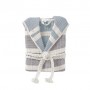 Халат Lotus Home Milana muslin beige-lead blue L/XL (1078311)