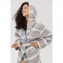 Халат Lotus Home Milana muslin beige-lead blue L/XL (1078311)