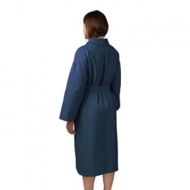 Вафельний халат Luxyart Кімоно S Синій (LS-7200) (1092444)
