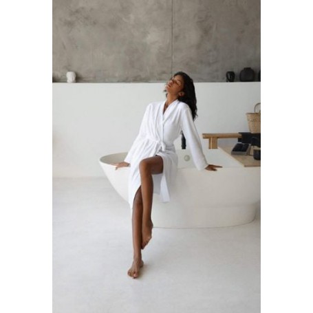 Жіночий халат German Volf 480321151 XL Білий (2077887822) (1028780)