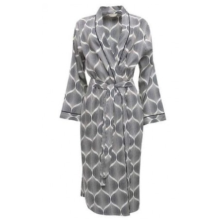 Халат жіночий Cyberjammies Nicole 9770 18 2XL Сірий з абстрактним принтом (5051877458932) (1006375)