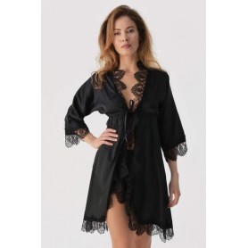 Халат Даяна Ghazel 17111-76 Чорний 44 (1009510)
