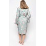 Халат жіночий Cyberjammies Coral 9679 14 L М'ятний з принтом мушлі (5051877447035) (1003538)