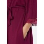 Халат жіночий Pretty You London Bamboo Lace Kimono-Bordeaux M-L Бордовий (5056372015925) (1003514)