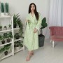 Вафельний халат Luxyart Кімоно розмір (54-56) XL 100% бавовна (LUX-114) (988977)