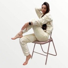 Женский костюм Ecotton домашний размера L-XL из микрофибры Well Soft Milk молочный (1032263)