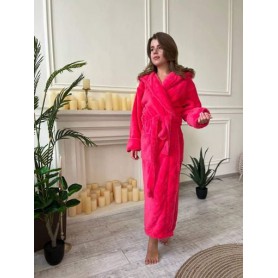 Халат женский махровый XL Ярко-розовый (П4К-al-halat-013-04) (1006584)