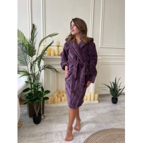 Халат женский махровый S Фиолетовый (П4К-al-halat-015) (1006570)