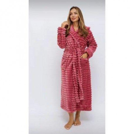 Махровый халат с капюшоном 3XL Розовый (П4К-am-f-halat-004-03) (1041226)