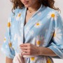 Халат женский из плюшевого велюра Ромашка 3435_XL 16026 XL (1087284)