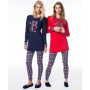 Домашняя одежда U.S. Polo Assn Пижама женская (длин.рукав) 15521 синяя, XL (1069619)