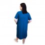 Халат женский хлопковый синий Полоска 6XL Samo 31162R (1049787)