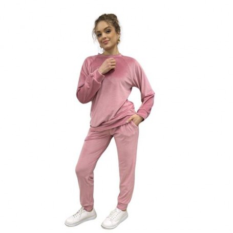 Женский костюм велюровый розовый 46 р Lakerta PV4 (1034881)