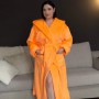 Халат женский плюшевый оранжевый 54-58 р H7 Ananasko (1005260)