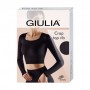 Спортивный топ женский Giulia Crop Top Rib с длинным рукавом, в рубчик, Emerald, размер универсальный 0