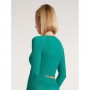 Спортивный топ женский Giulia Crop Top Rib с длинным рукавом, в рубчик, Emerald, размер универсальный 0