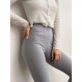 Лосины женские Twins Рубчик, серые, размер M/L (12959)