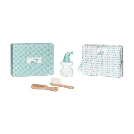 Парфюмированный набор детский Tous Baby Box All Baby Bathroom Set (одеколон, 100 мл + косметичка, 1 шт + гребешок, 1 шт + щетка,