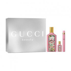 Парфюмированный набор женский Gucci Flora Gorgeous Gardenia (парфюмированная вода, 100 мл + парфюмированная вода, 5 мл + парфюми