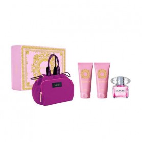 Парфюмированный набор женский Versace Bright Crystal Set, 4 предмета